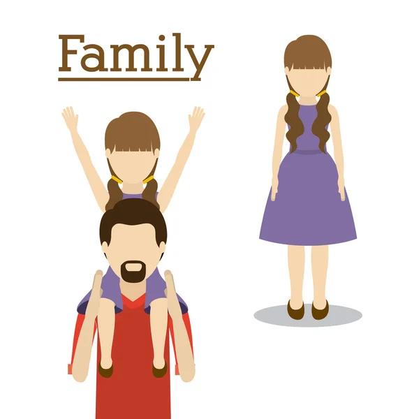 Familie ontwerp — Stockvector