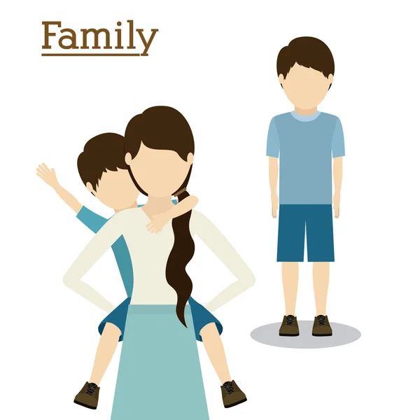 Familie ontwerp — Stockvector