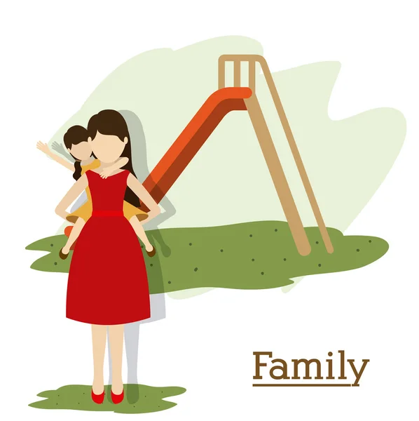 Familie ontwerp — Stockvector