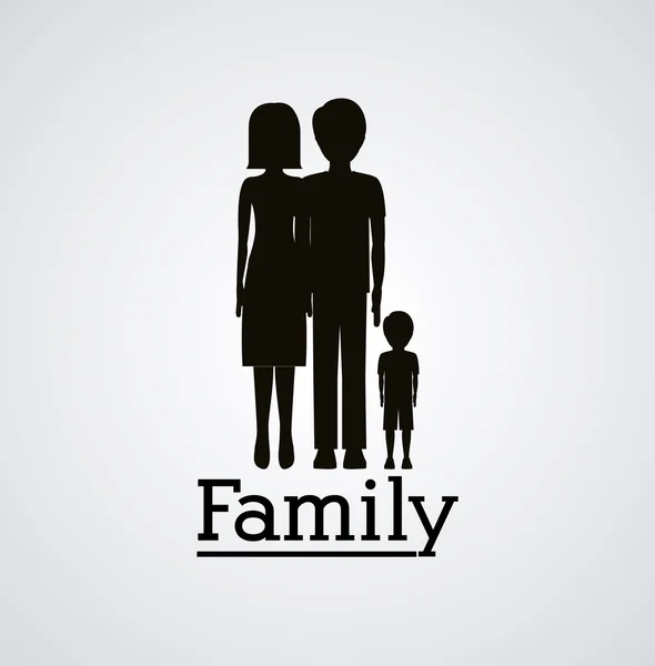 Design de familie — Vector de stoc