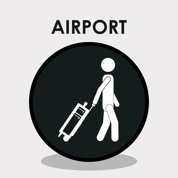 Аэропорт дизайн — стоковый вектор