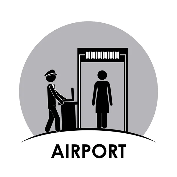 Diseño del aeropuerto — Vector de stock