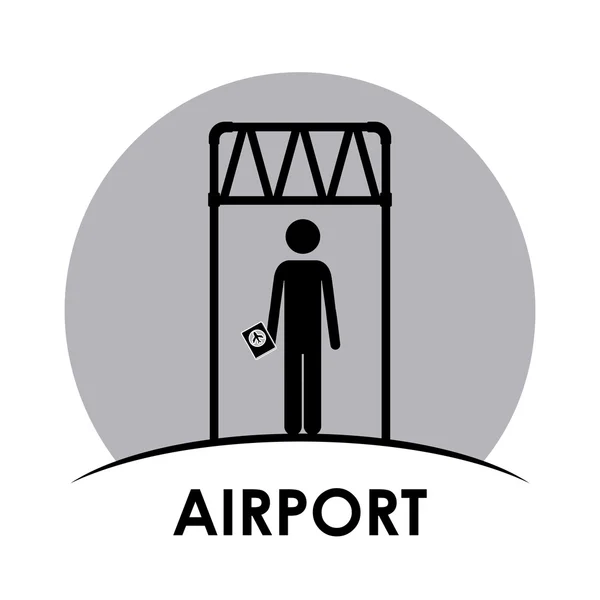 Airport design — Stock Vector