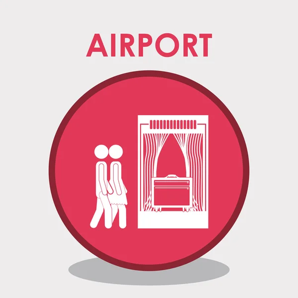 Airport design — Stock Vector