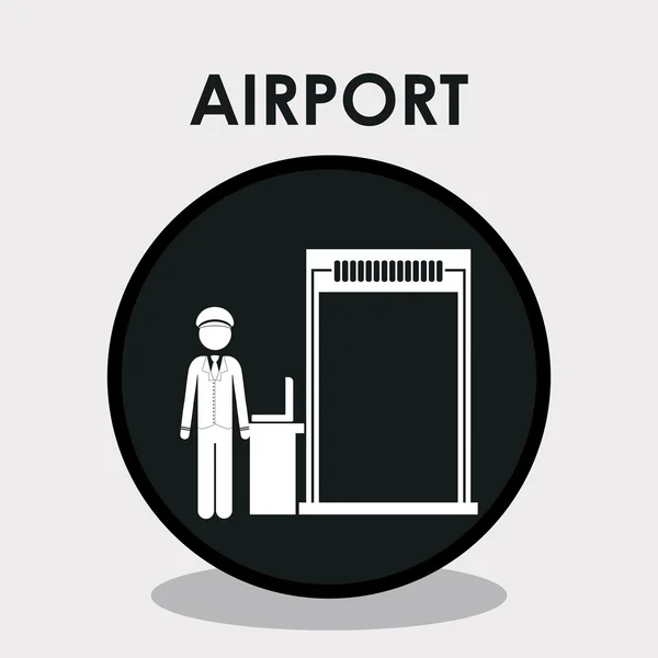 Airport design — Stock Vector