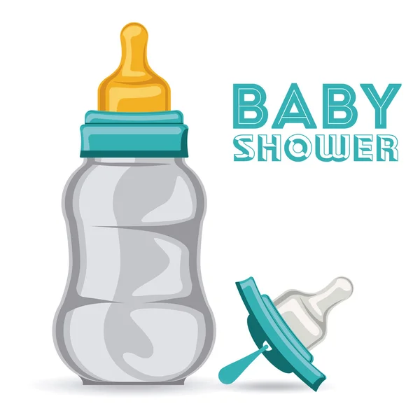 Conception de douche bébé — Image vectorielle