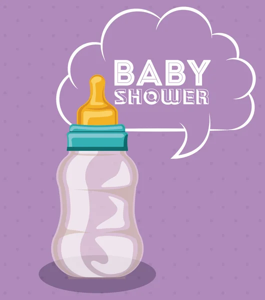 Conception de douche bébé — Image vectorielle