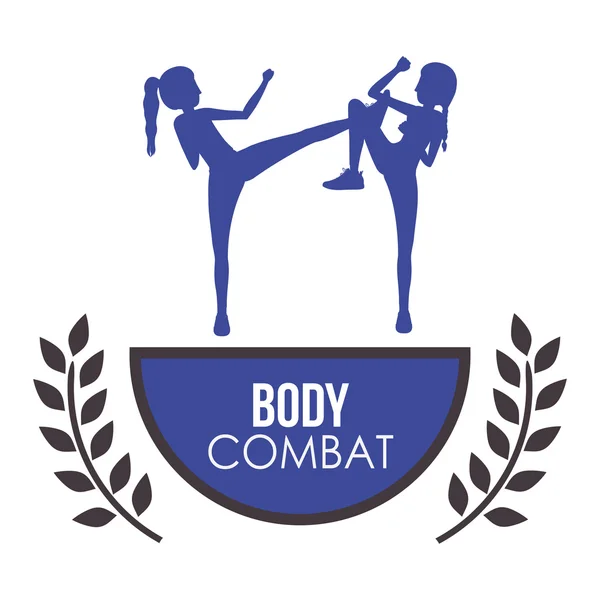 Bodycombat ontwerp — Stockvector