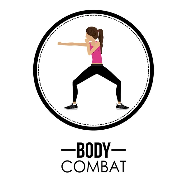 Bodycombat tasarım — Stok Vektör