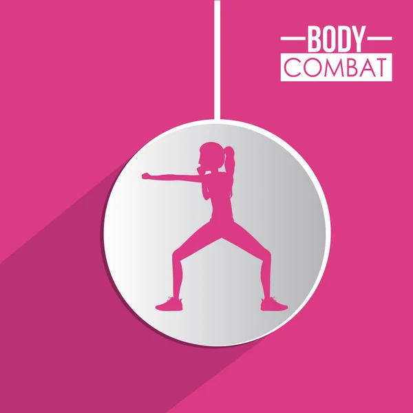 Conception Bodycombat — Image vectorielle