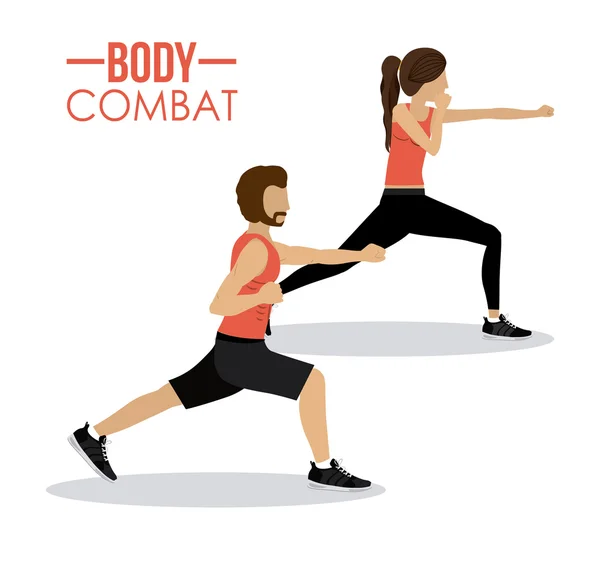 Conception Bodycombat — Image vectorielle