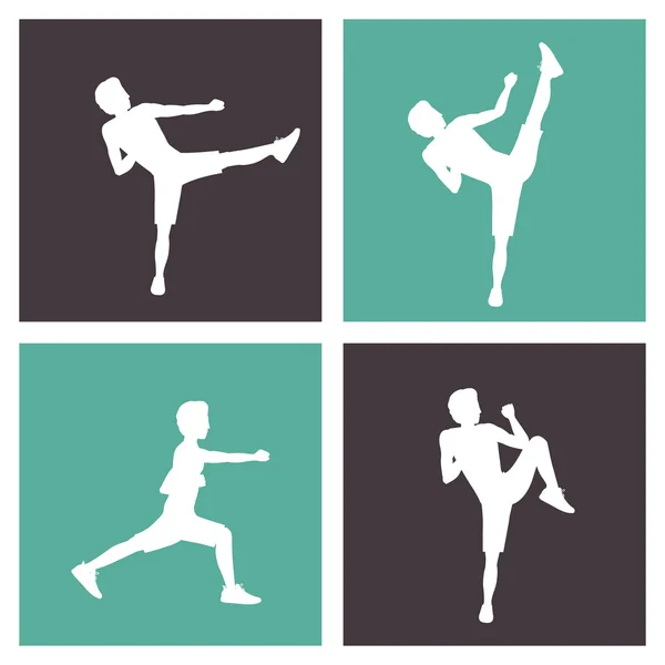 Bodycombat design — Stock Vector