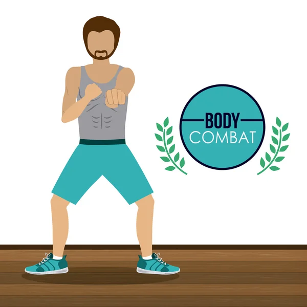 Conception Bodycombat — Image vectorielle