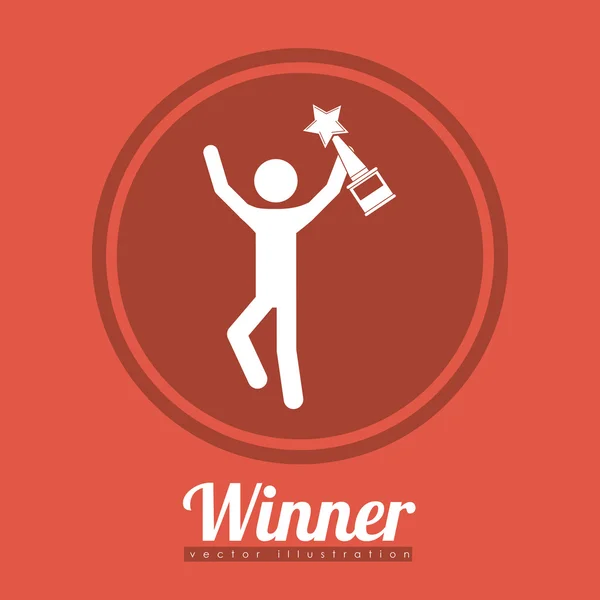 Winner design — Stock Vector