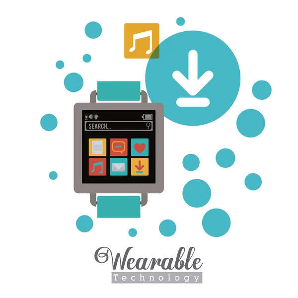 Wearable Technology Design — Stockvektor