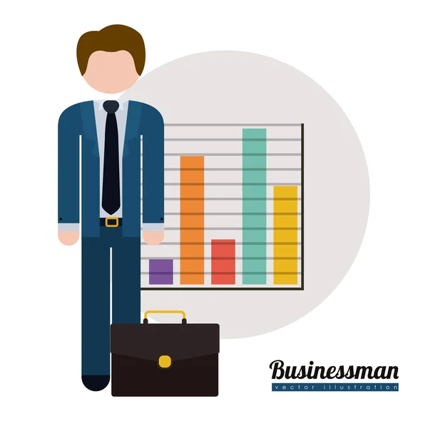 Businessman design — Stock Vector