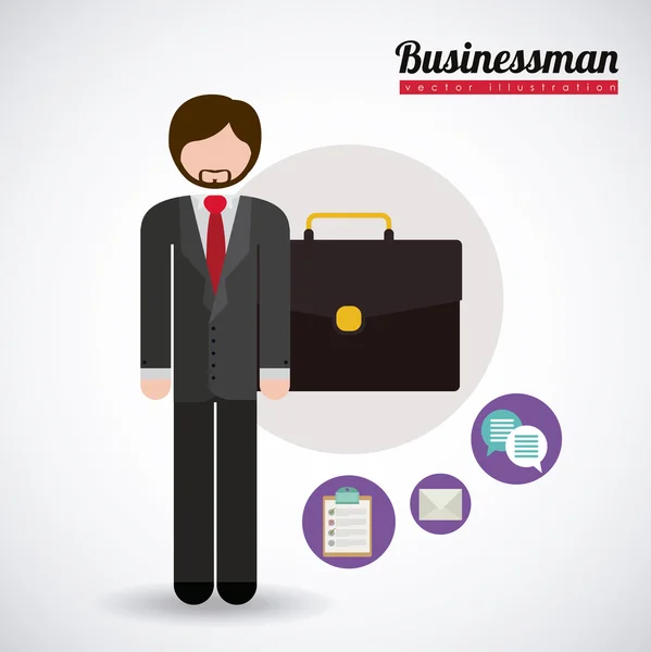 Businessman design — Stock Vector