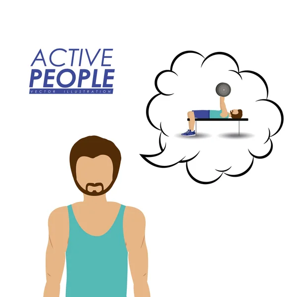 Дизайн Active People — стоковый вектор