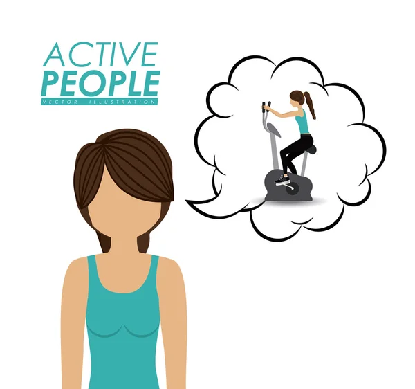 Дизайн Active People — стоковый вектор