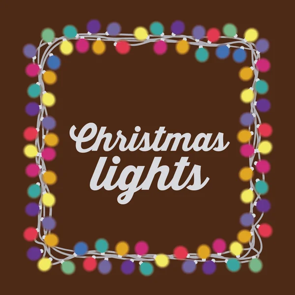 Christmas lights projektowania — Wektor stockowy