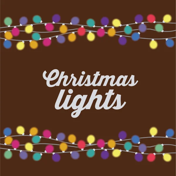 Christmas lights projektowania — Wektor stockowy