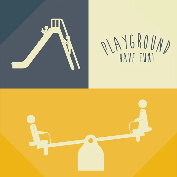 Playground design — Stock Vector