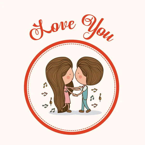 Diseño de amor — Vector de stock