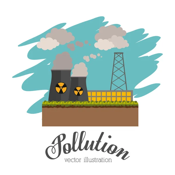 Pollution design — Stock Vector