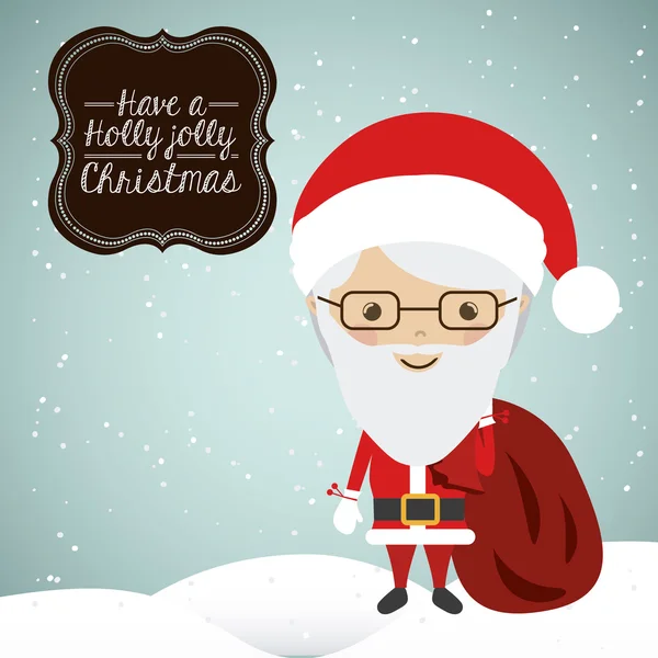 Merry christmas ontwerp — Stockvector