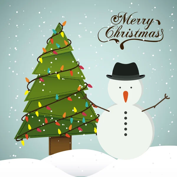 Merry christmas ontwerp — Stockvector