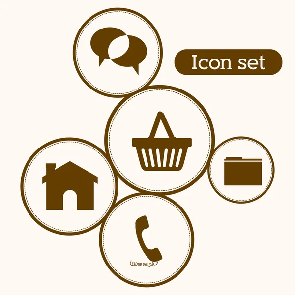 Icon set design — Stock Vector