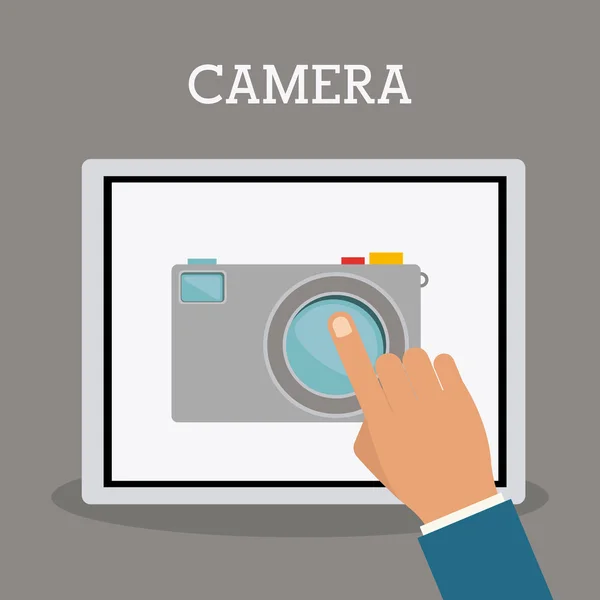 Ontwerp van de camera — Stockvector