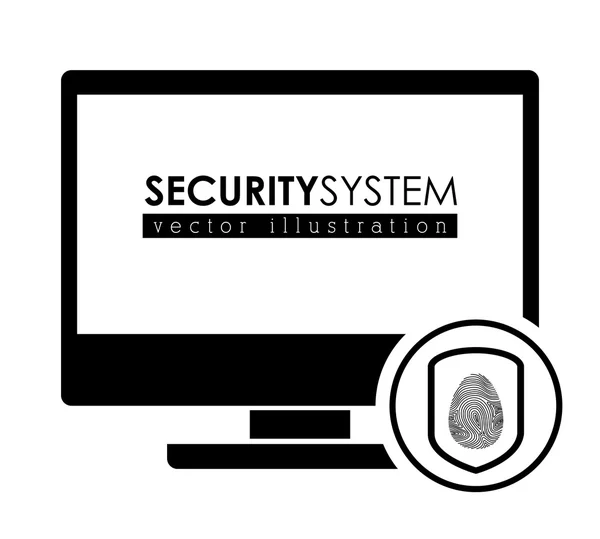 Projekt systemu bezpieczeństwa — Wektor stockowy