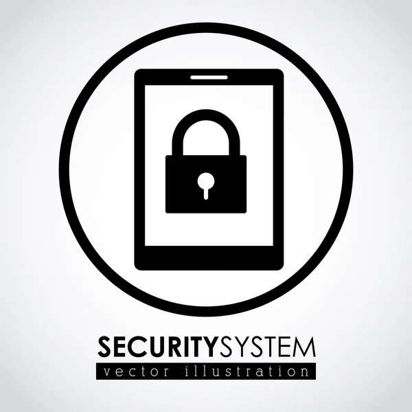 Conception du système de sécurité — Image vectorielle
