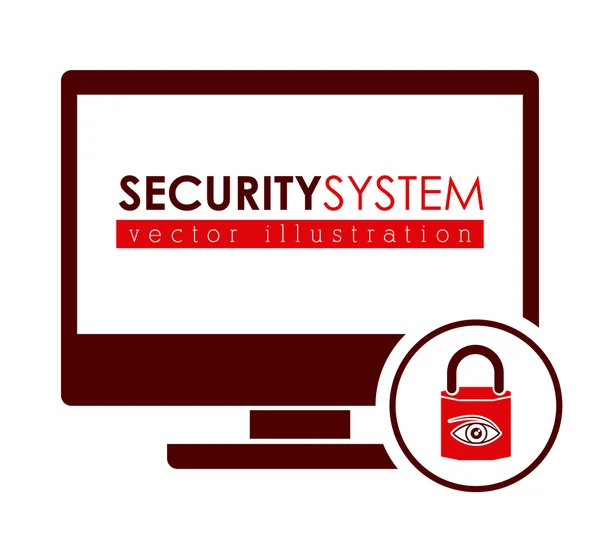 Diseño del sistema de seguridad — Vector de stock