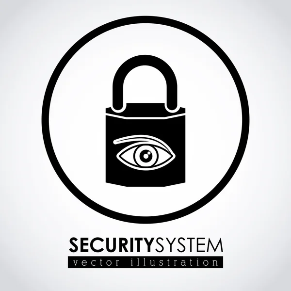 Desain sistem keamanan - Stok Vektor