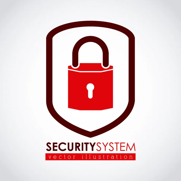 Security systemdesign — Stock vektor