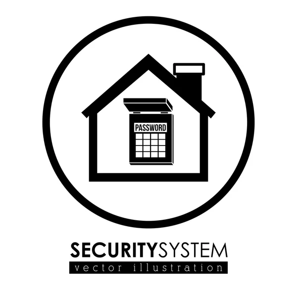 Проектирование системы безопасности — стоковый вектор