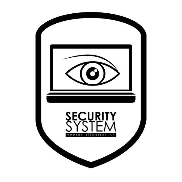 Diseño del sistema de seguridad — Archivo Imágenes Vectoriales