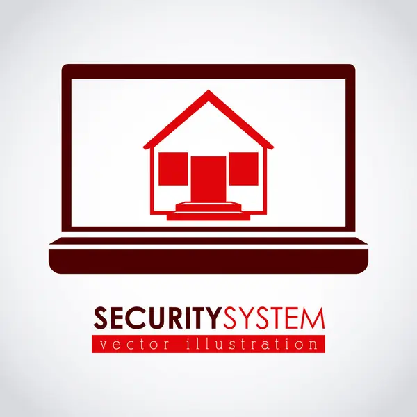 Diseño del sistema de seguridad — Vector de stock