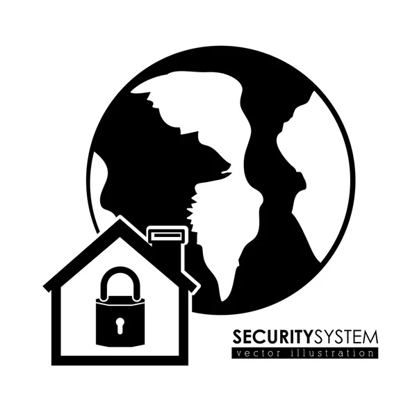 Diseño del sistema de seguridad — Archivo Imágenes Vectoriales