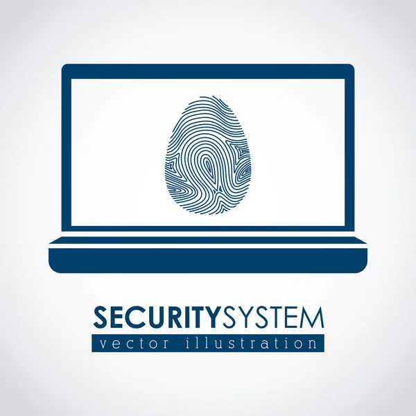 Diseño del sistema de seguridad — Vector de stock