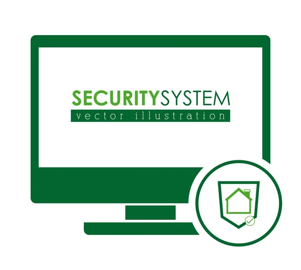 Security systeemontwerp — Stockvector