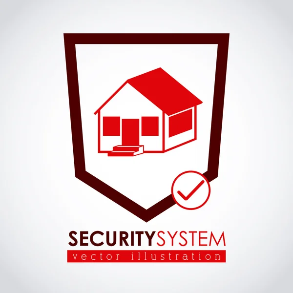 Diseño del sistema de seguridad — Vector de stock