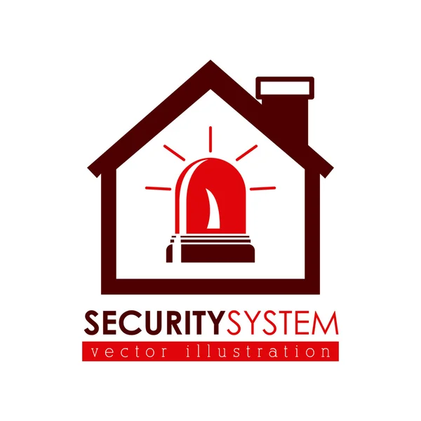 Diseño del sistema de seguridad — Vector de stock