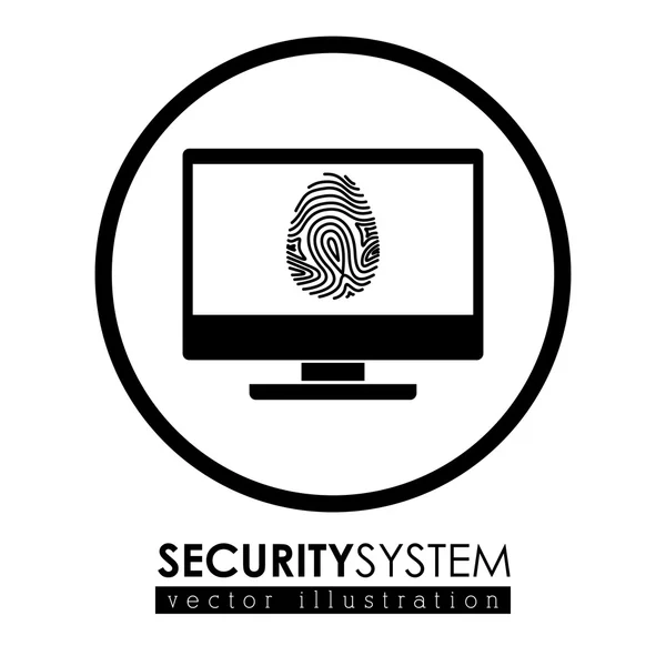 Diseño del sistema de seguridad — Vector de stock