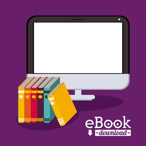 Disegno del ebook — Vettoriale Stock