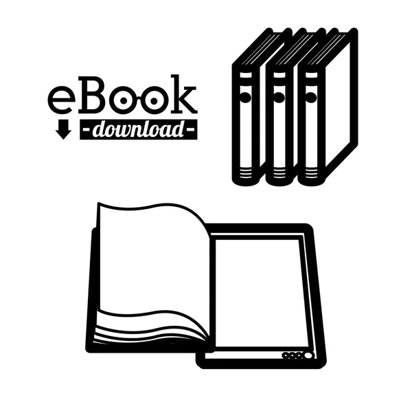 Projekt ebook — Wektor stockowy