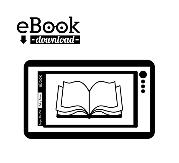 Projekt ebook — Wektor stockowy