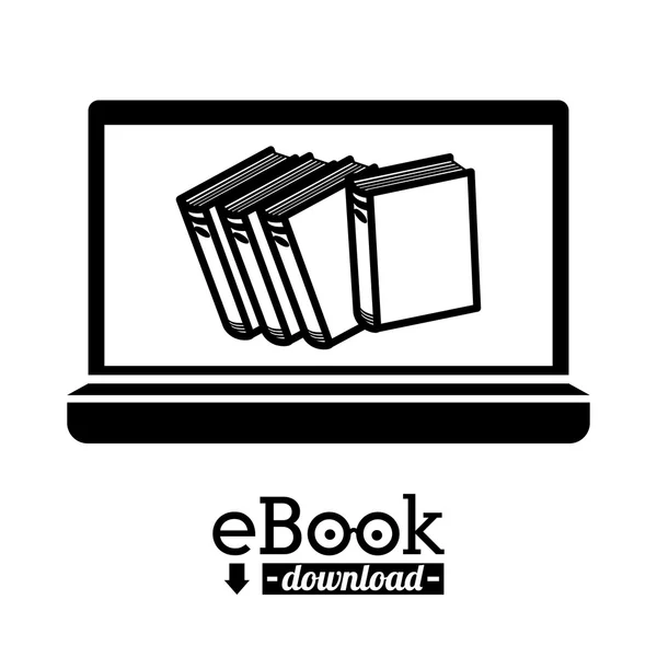 Disegno del ebook — Vettoriale Stock